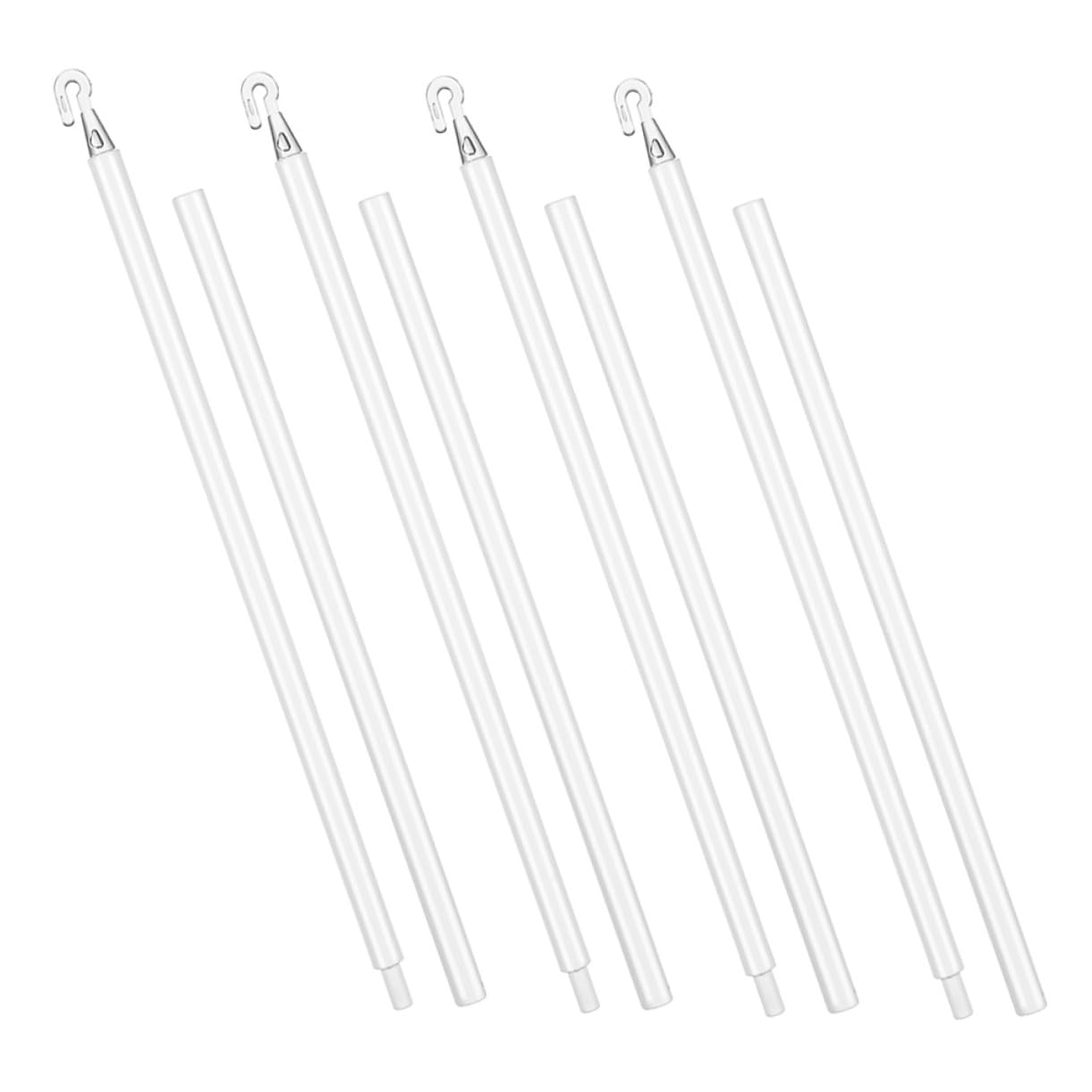 Accesorios para cortinas: 4 juegos de varillas para abrir persianas venecianas de plástico
