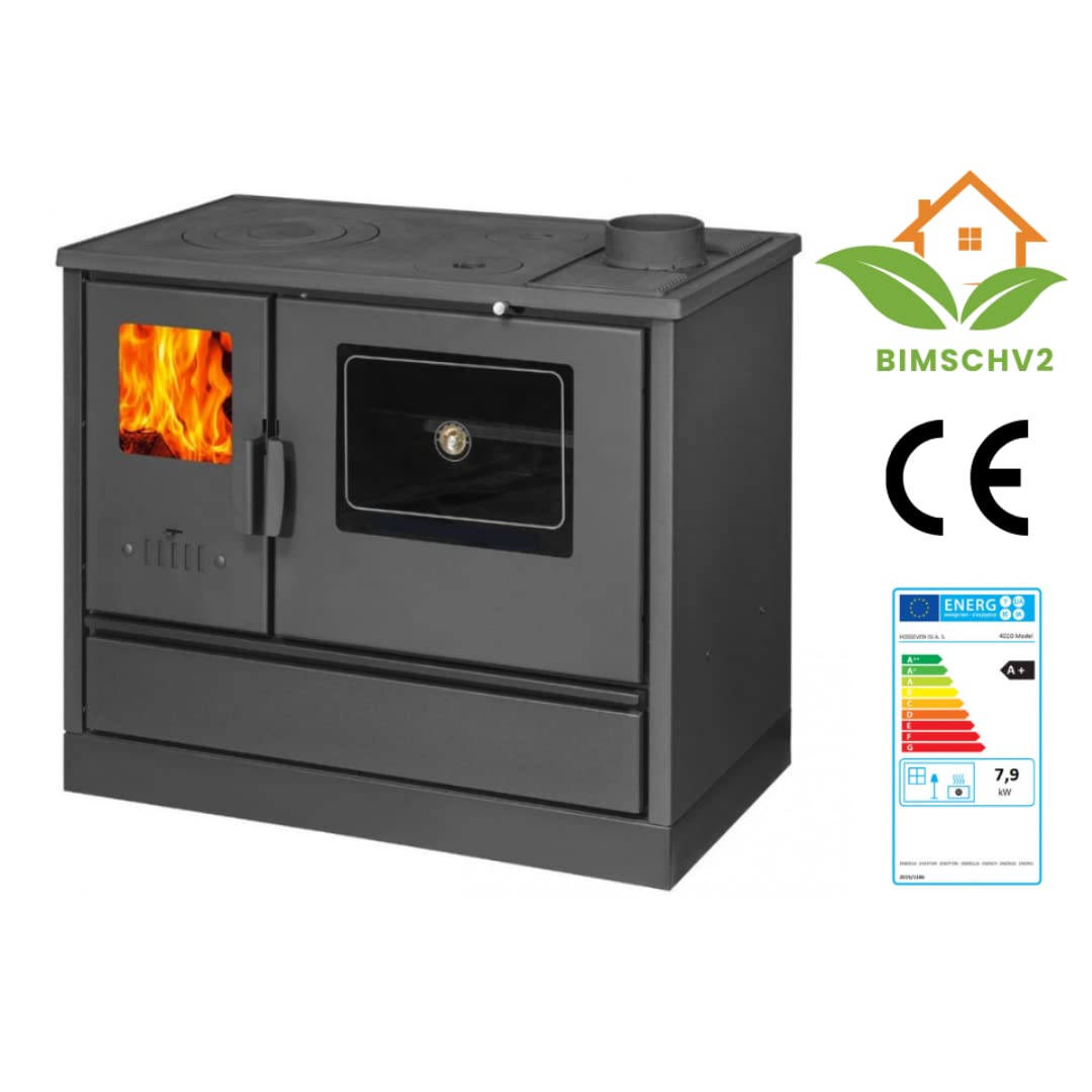 Stufa a Legna con Forno BALKAN ENERGY Modello 4020, 7.9kW