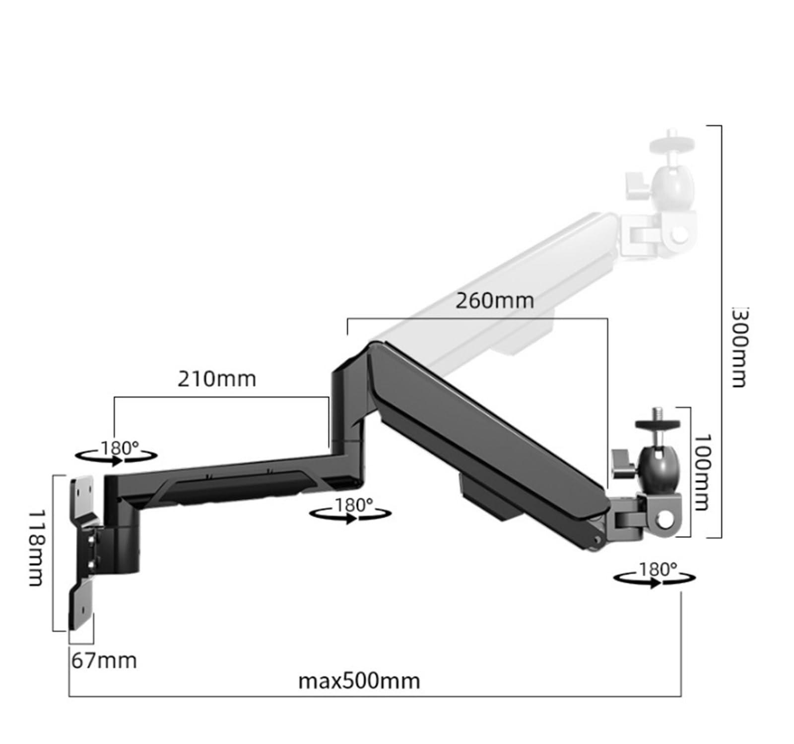 Supporto per Proiettore Supporto for Proiettore for da Comodino for Regolabile Videoproiettori Home Cinema