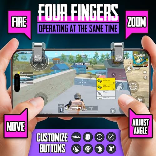 Empire Pubg Mobile Controller - Mobile Gaming Controller with Adjustable Screw for Androids and iPhones - Aluminium Phone Triggers for Pubg and Call of Duty Mobile - Image 4
