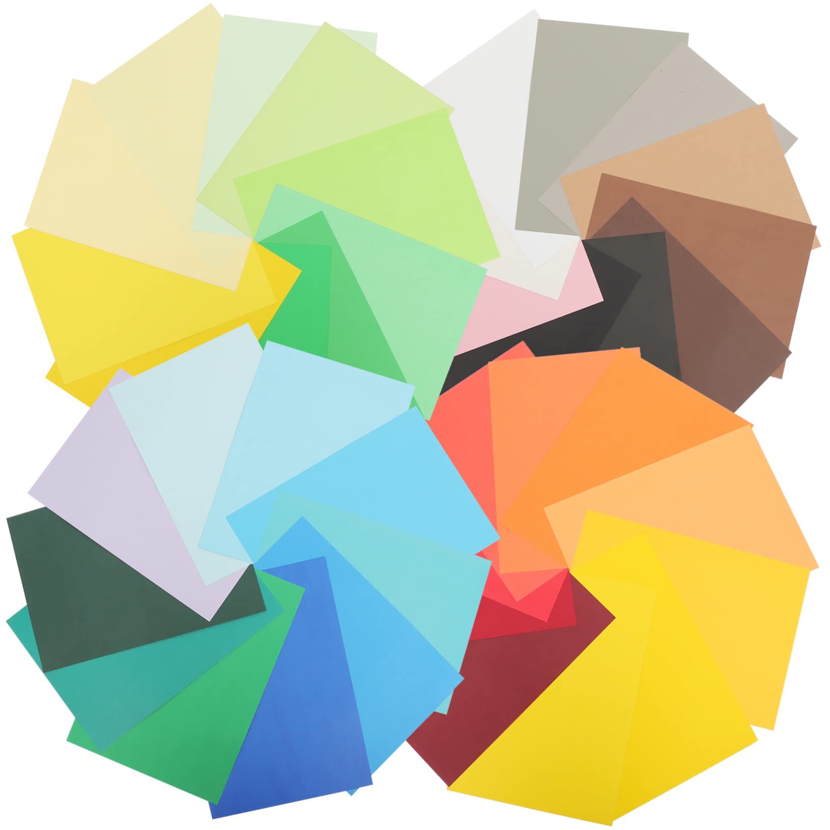 SHINEOFI 50fogli Carta Da Cartoncino Carta Per Origami e Colorata Materiali Fai Da Te Per Hobby e Creazioni