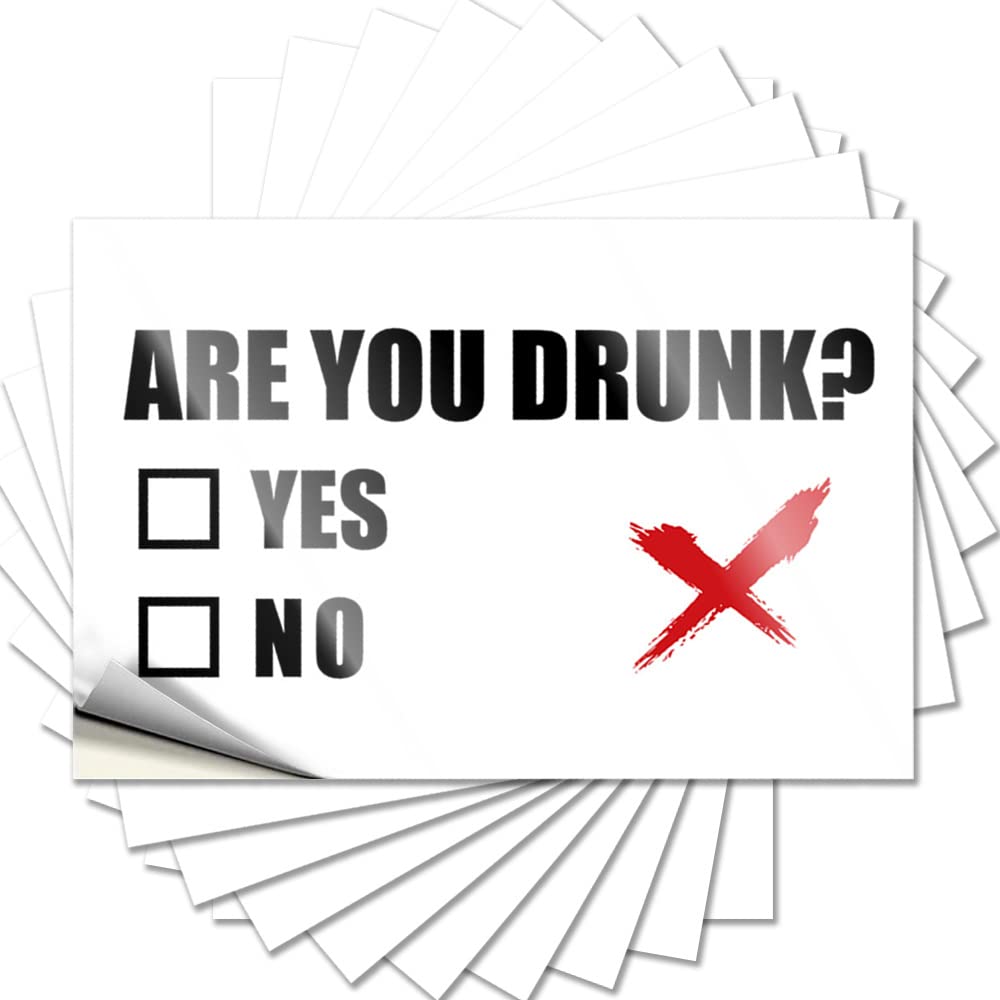 Fzfn Colour You Drunk Cute Decals | Custom Waterproof Vinyl Hard Best Removable Decal Peel Stick(8X12cm)