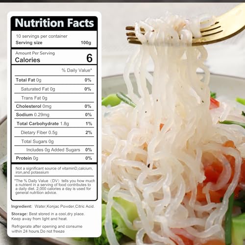 Image of Hethstia Konjac Noodle - Ready-to-Eat Shirataki Angel Hair, Low Carb, Low Calorie, Keto, Vegan, Gluten-Free Asian Ramen, Sugar-Free, Plant-Based, Healthy Instant Meal & Holiday Gift