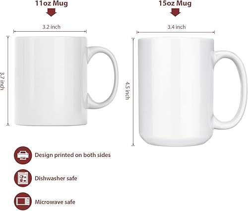 Miniatura 7 de Tazas de café personalizadas con texto en inglés "You're Be The Sister Of My Soul The Friend Of My Heart" para mujeres, taza blanca de 11 onzas, 15