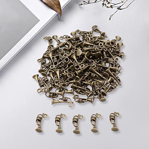 Pendentifs Trompette DIY en métal robuste aux finitions détaillées rockible
