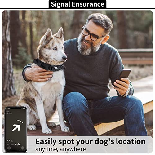 Tactical Airtag Dog Collar Leash Set,Feeyar Heavy Duty Air Tag Dog Collar With Handle Bungee Leash,Military Dog Collar With Apple Airtag Holder And Handle,Gps Dog Collar For Medium Large Dogs. #TOP6
