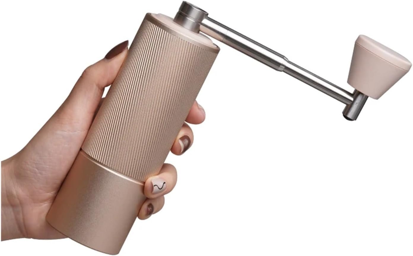 Fold Foldable Handle Manual Coffee Grinder Adjustable Grind Settings Stainless Steel Burr Mill