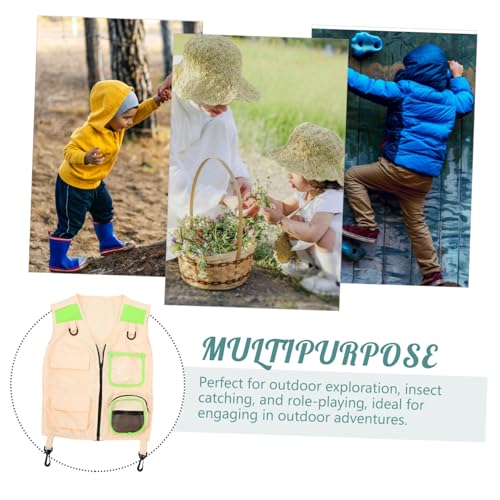 Garneck Explorer Vest for Role Play Cosplay and Outdoor Adventure Vest with Multiple Pockets for Boys for Summer Fun and Stage Performances4