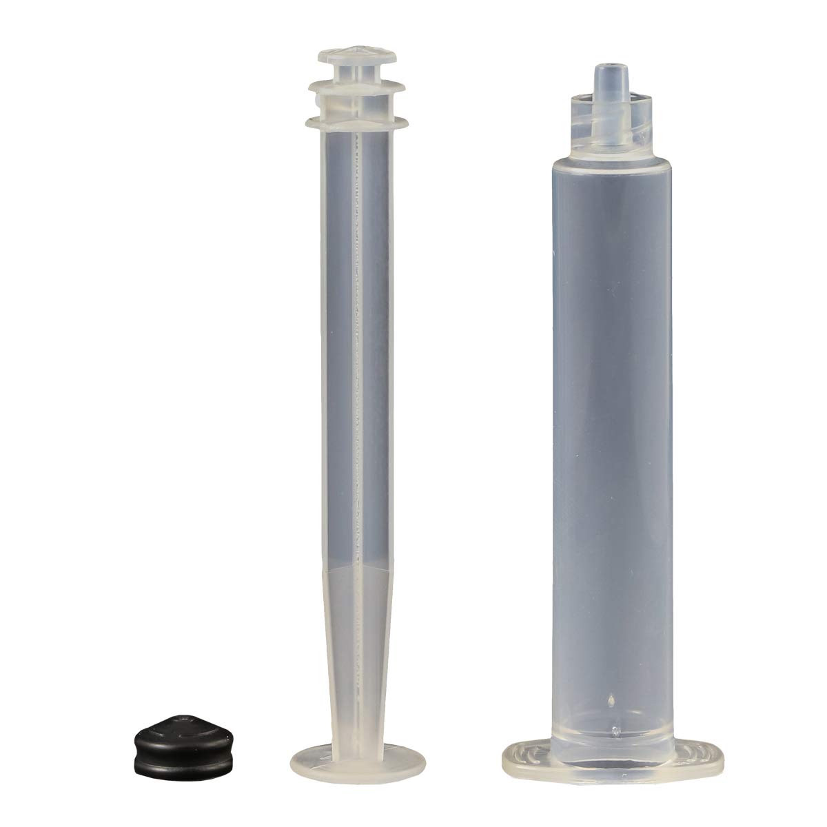 Jensen Global JGM5LL-20-SF 5 cc Manual Luer Lock Unassembled Syringes Standard Clear Silicone Free Box of 20 (Non-Sterile / Non-Medical)