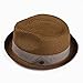 DASMARCA Andy Summer Paper Straw Skimpy Brim Short Brim Trilby Hat for Men & Women (as1, Alpha, l, Cedar)