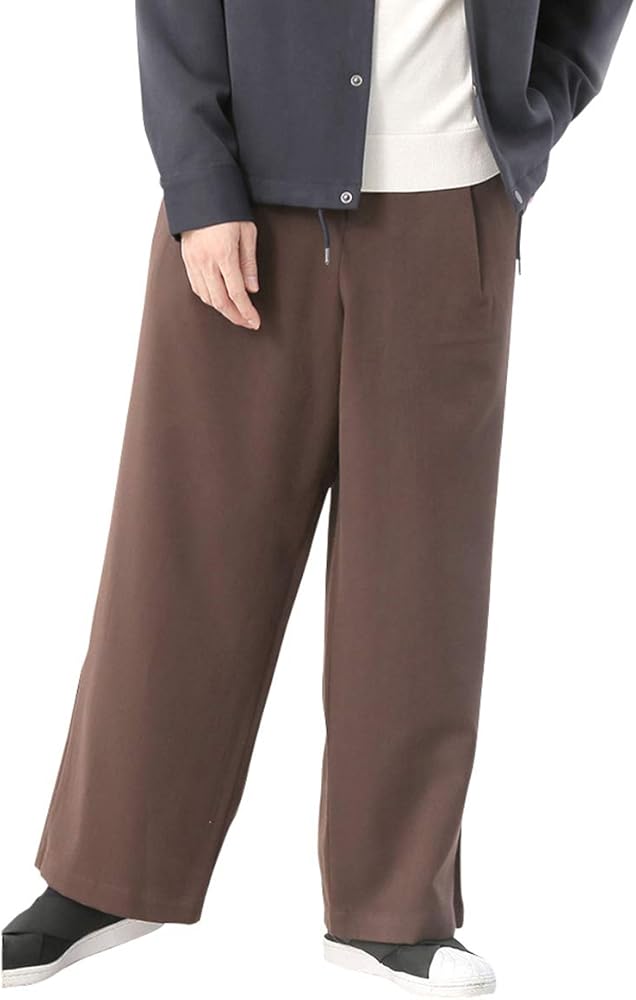 Amazon | (モノマート) MONO-MART TRタック ワイドパンツ テーパード