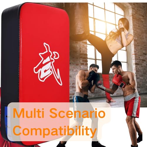 Image of TLBTEK Taekwondo Kick Shield - Muay Thai MMA Karate Kickboxing Training Pads - Curved Leather Strike Shield