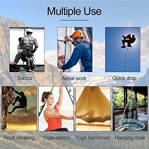 KIKIGOAL 2pcs Daisy Chains Nylon Starke Kletterriemen Verstellbare Klettergurte Climbing Seil Starke Daisy Chain Für Outdoor Sport Camping (Rot, 180cm)