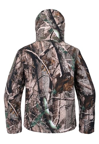 Image of Men's Softshell Jacket Fleece Windproof Waterproof Thermal Tactical Coat Outdoor Jacket Hiking Camping