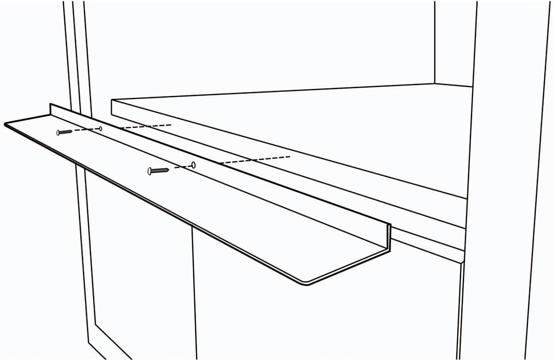 Sharp SKMD24F0AH 24-Inch Flush-Mount Deflector Vent Kit For Microwave Drawer, Black Stainless