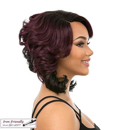 Miniatura 6 de It's A Wig MAGIC (1 negro azabache) peluca completa de pelo sintético