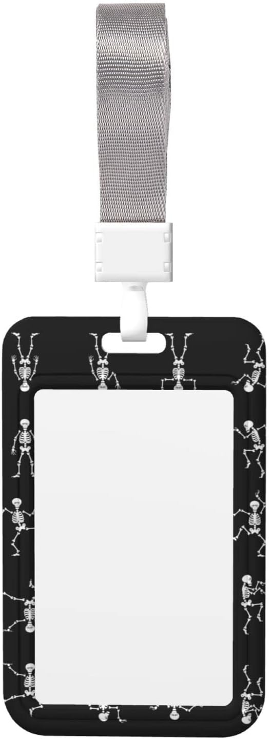 Interesting Skeleton Hard Case Id Holder, Work Id Holder