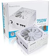 PowerSpec 750W Power Supply Semi Modular 80 Plus Bronze Certified ATX PSU Active PFC SLI Crossfir...