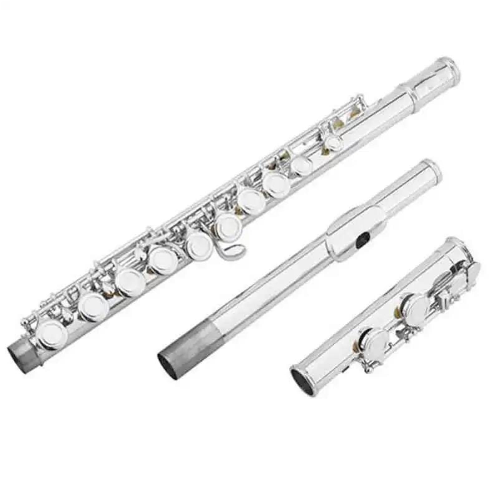 Flauto Traverso Professionale Per Principianti Placcato Argento A 16 Fori Flauto Standard