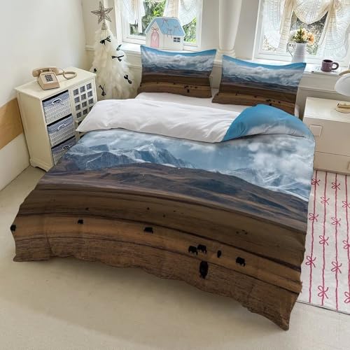 Parure de lit Montagnes douce et confortable en 135x200 - 3