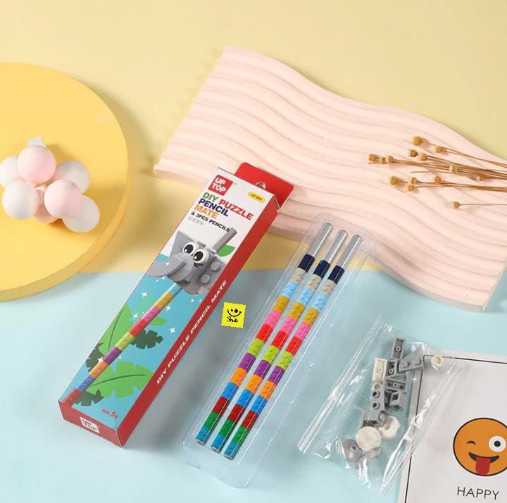 Ji and Ja DIY Puzzle in Bricks Characters Blocks Assemble DIY for Kids Boys and Girls Return Gift for Birthday (Pencil Set of 3) (B0D9GY2BTX) Amazon Price History, Amazon Price Tracker