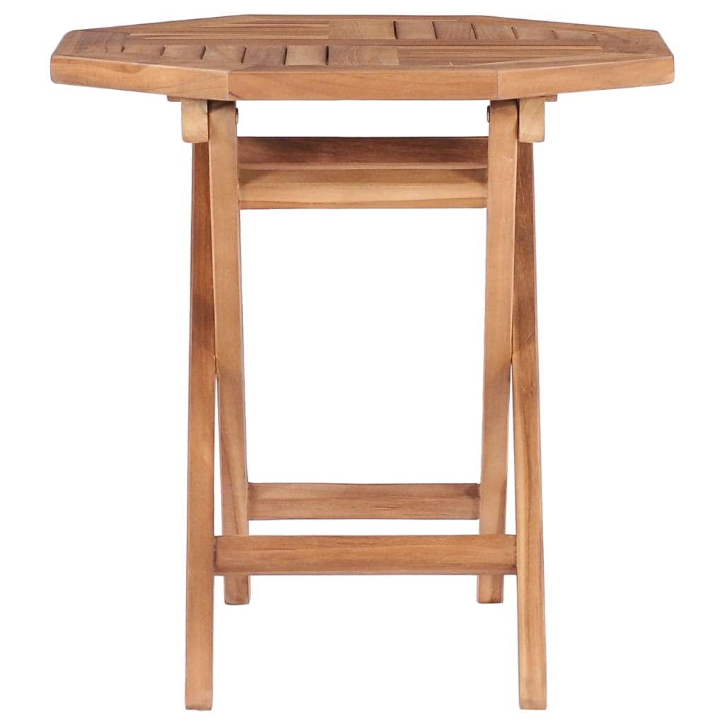 Tavolo pieghevole da giardino, 45 x 45 x 45 cm, in legno di teak, solido balcone | Tavolo da pranzo per portico, terrazza, esterno e interno