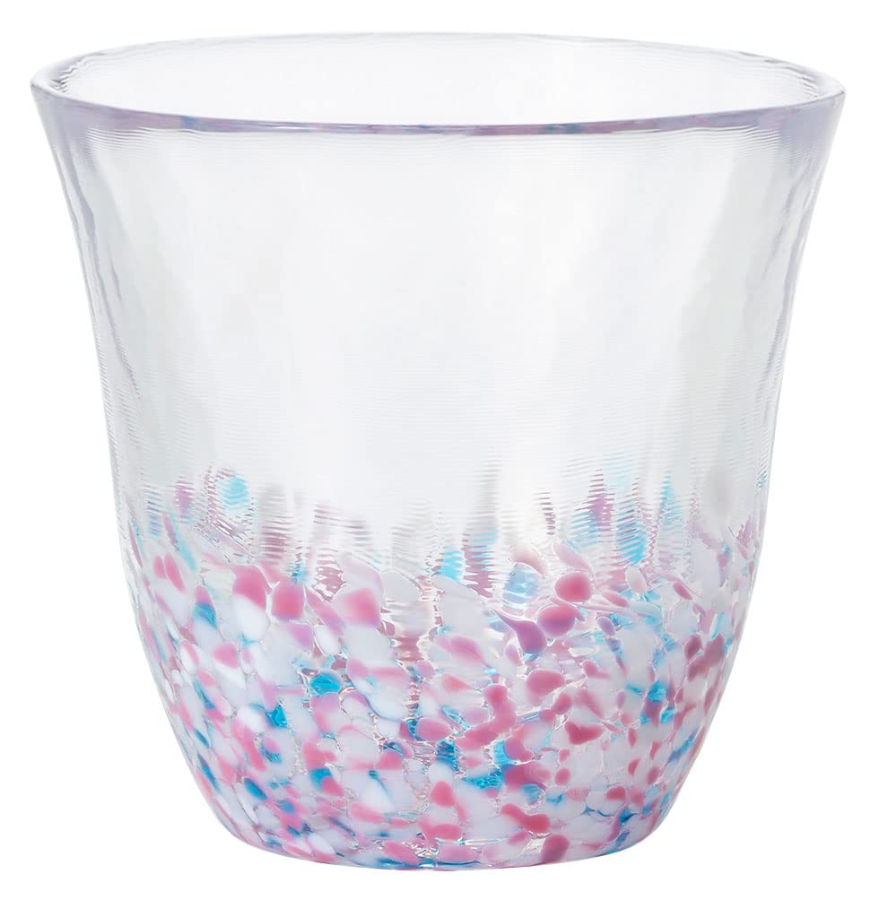 Aderia Tsugaru Vidro Cherry Blossom Free Cup 8.8oz Sakura Glass Japan