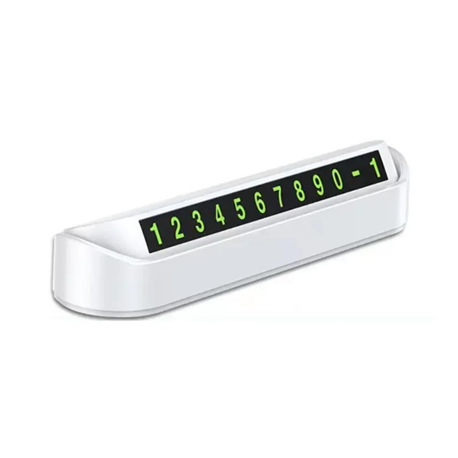 Car Temporary Parking Card Phone Number Plate Telephone Park Stop Automobile Accessories for Car(White)