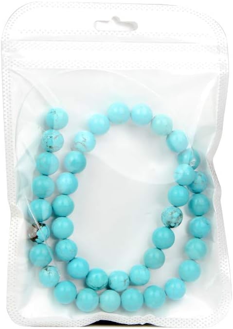 10mm Blue Turquoise Round Loose Beads for Jewelry Making