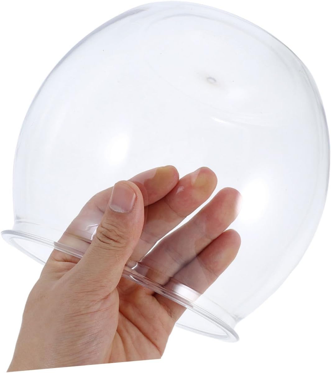 Beavorty Unbreakable Round Plastic Fish Bowl Small Desktop Aquarium Shrimp Tank Shallow Eco Bowl for Home Office