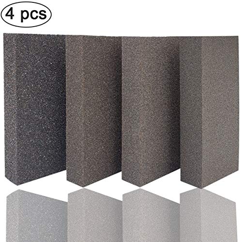 M-jump Drywall Sanding Sponge,Coarse/Medium/Fine/Superfine 4 Different Specifications Sanding Blocks Assortment - 4.875"x2.625"x1"(4 Pack)