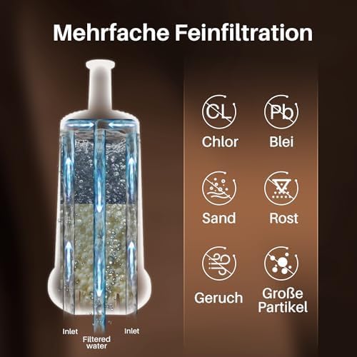 GOLDEN ICEPURE Kaffeemaschinen-Wasserfilter für Sage Barista, 5er Pack – Ansicht 5