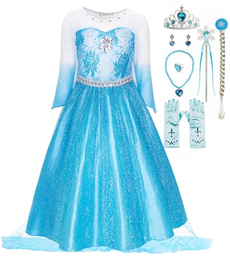 Disfraz de princesa para niñas con accesorios 5T miniatura 1