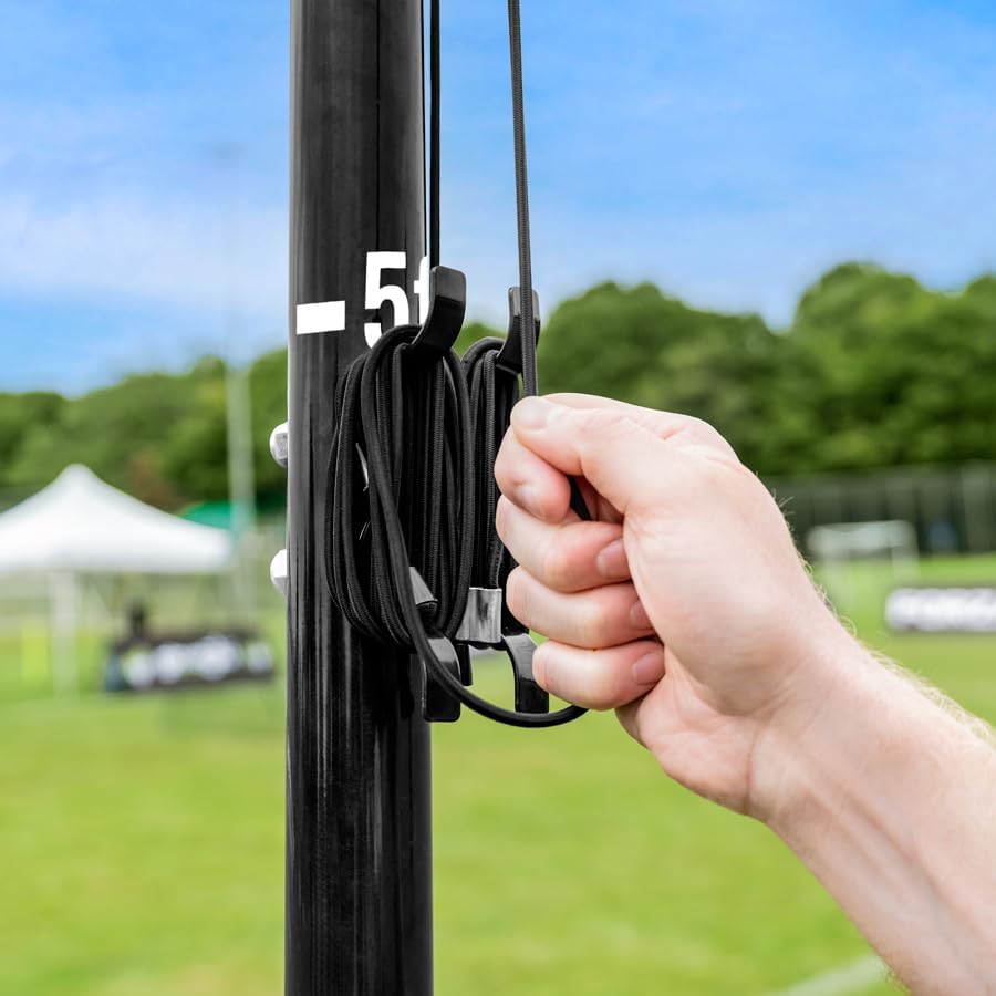 FORZA Pro Heading Soccer Goalkeeper Training System – Adjustable Header Practice Equipment for All Ages – Heavy-Duty Steel Frame with 2 Soccer Balls Included