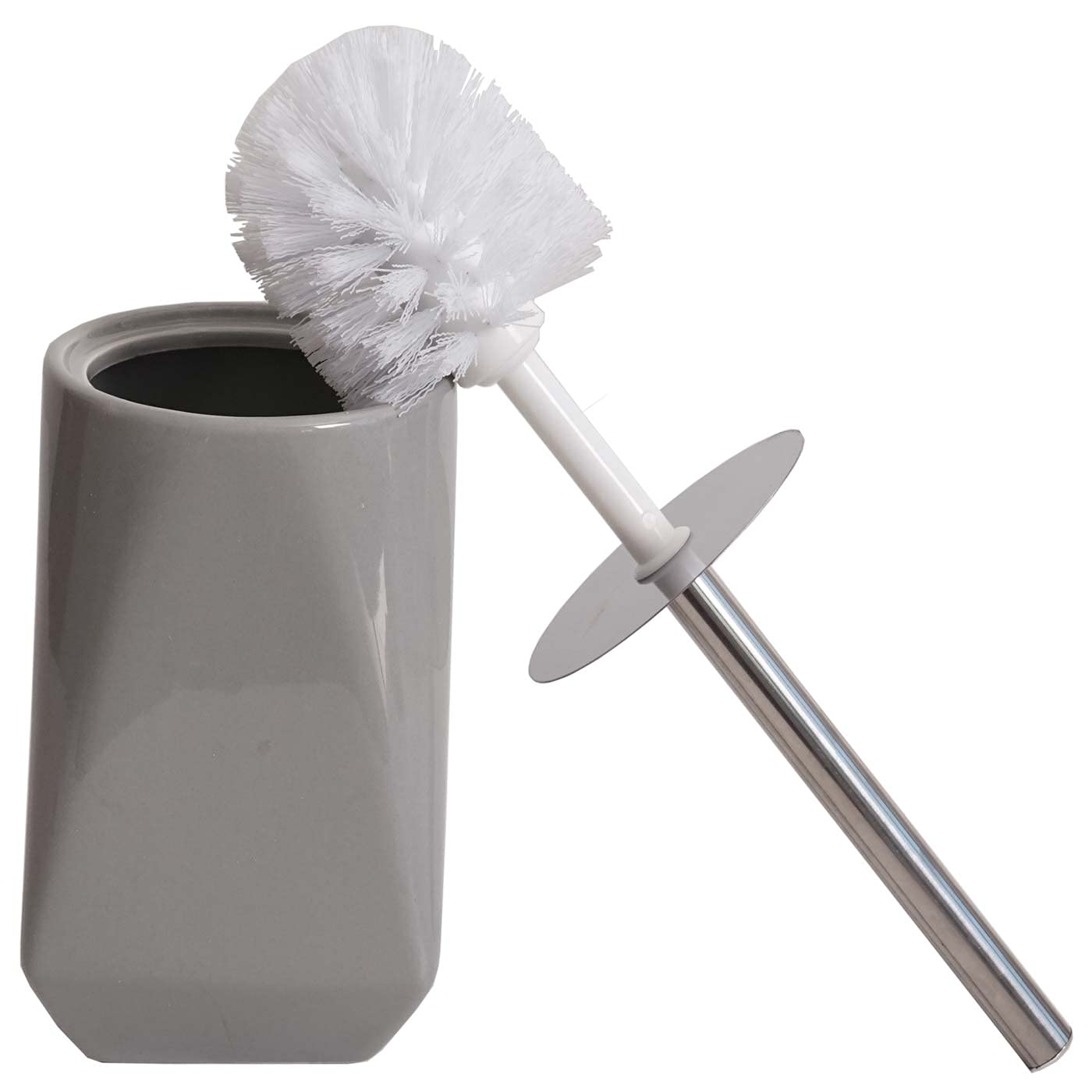 Mendler Juego de baño de 5 piezas HWC-C71AM, juego de baño, accesorios de baño, cerámica - gris