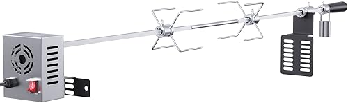 Miniatura 10 de VEVOR Kit de asador universal para parrillas, parrilla eléctrica de barbacoa con motor de 110 V y 9 W, kit de parrilla automática de acero