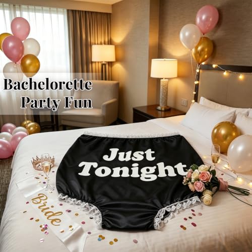 Image of Hosrnovo Bachelorette Gifts for Bride and Groom,28Inches Big Granny Panties Funny Prank Underwear for Mr and Mrs