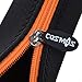 Cosmos Neoprene Case Bag Holder Zipper Pouch for Stylus Pen, Black Color with Orange Zipper