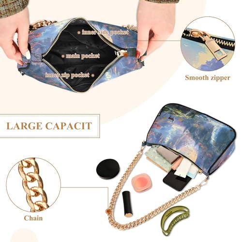 Easter Eggs Rabbit Meadow Cute Purses Women Hobo Party Purse Women Small Cute Handbags Cartoon Small Shoulder Bag4