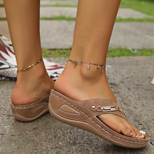 Epsion 2025 Women's Slide Sandals Stylish Outdoor Orthotic Flip Flops Lightweight Athletic Yoga Slippers Non Slip Shoes3