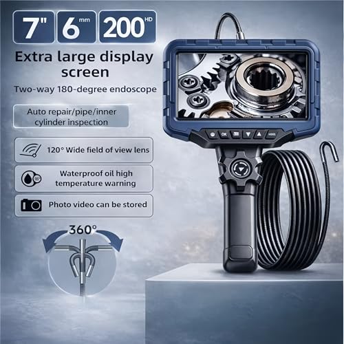 Caméra endoscope directionnable à 210° avec double objectif HD 1080P - 2