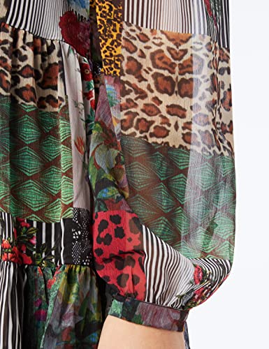 Desigual Vest_Kora Vestito Casual, Multicolore, S