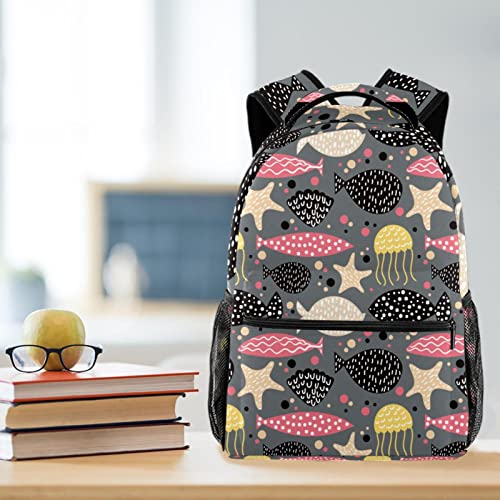 Sac à dos de voyage citrouille Medium avec porte-bouteille pour campus et loisirs - 6