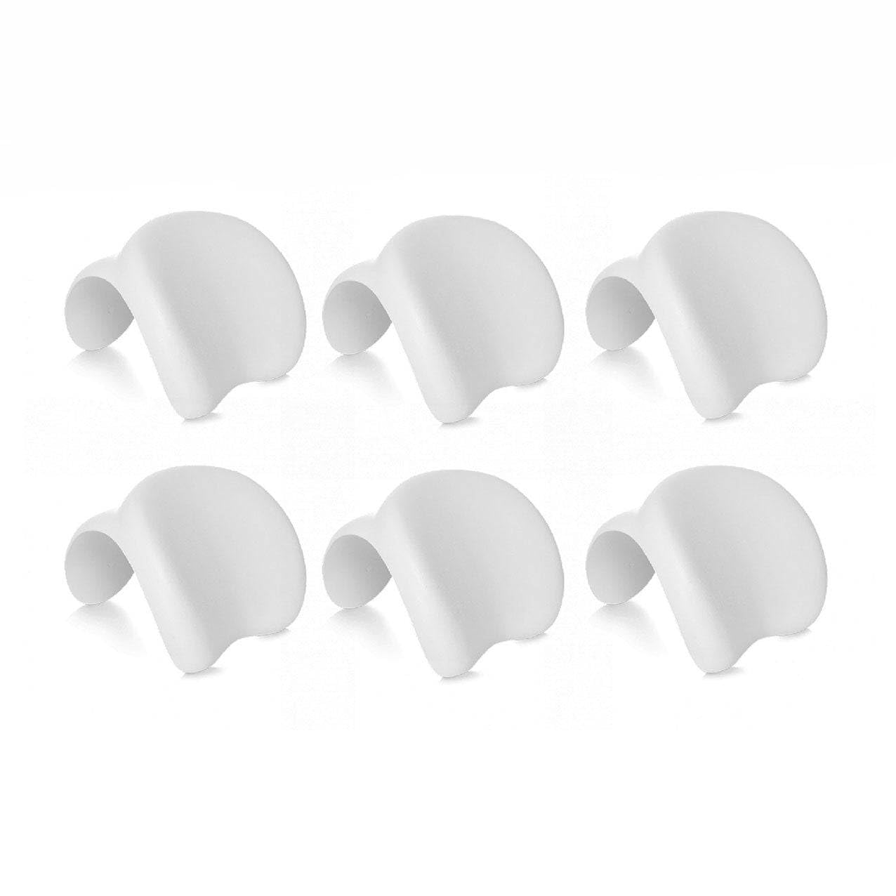 Wave Luxury Foam Hot Tub Head Rest | The Ultimate Spa Accessory for Convenience & Comfort (Light Grey, 6 Pack)