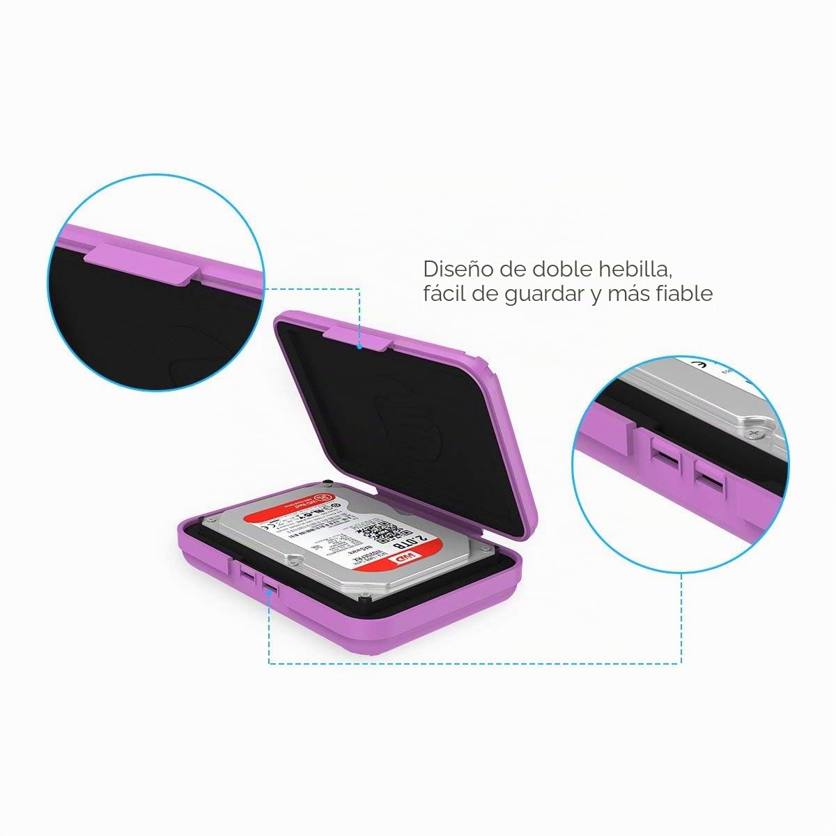 ORICO Funda Disco Duro Externo 3.5 para Western Digital WD Seagate Toshiba Samsung,5 Colores