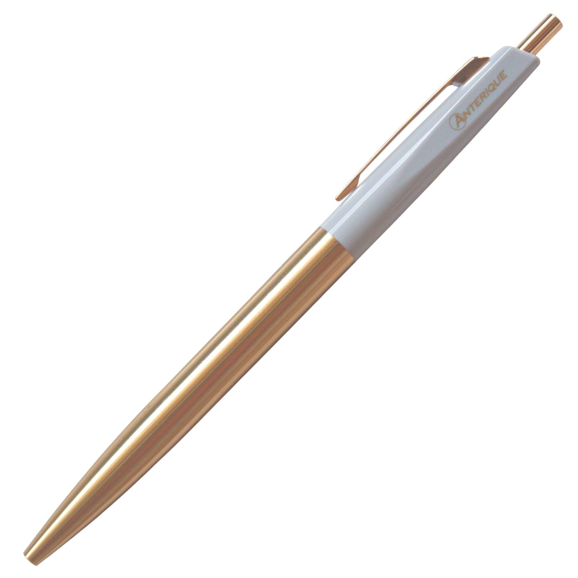 Amazon | アンテリック 油性ボールペン 0.5mm パールグレー