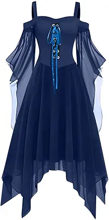 OIOLOYJM Witch Costume Women Sexy Plus Size Renaissance Vampire Gothic Halloween Costumes Woman 2025 Clothes Dresses