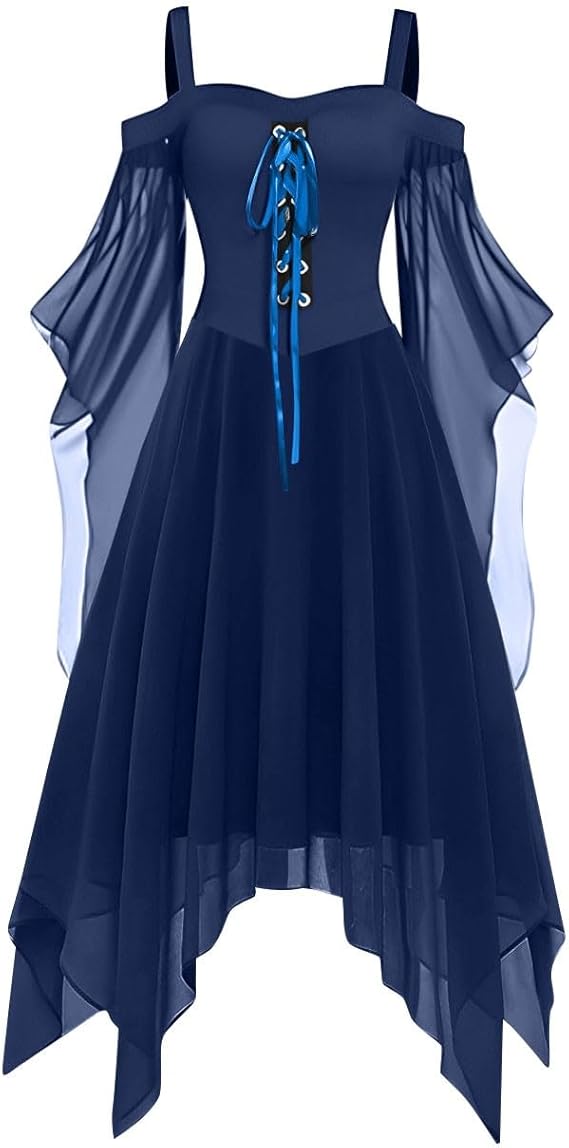 OIOLOYJM Witch Costume Women Sexy Plus Size Renaissance Vampire Gothic Halloween Costumes Woman 2025 Clothes Dresses