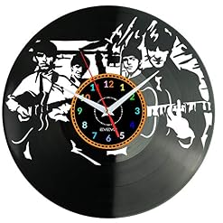 EVEVO The Beatles Disque Vlnyle Disques Vinyliques Horloges Murales Vinyle Record Mur l’horloge Créatif Classique… - Les Beatles, Paul McCartney, John Lennon, RIngo Starr, George Harrison
