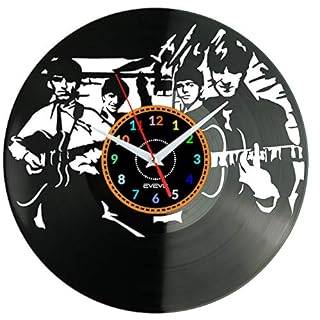 EVEVO The Beatles Disque Vlnyle Disques Vinyliques Horloges Murales Vinyle Record Mur l’horloge Créatif Classique… - Les Beatles, Paul McCartney, John Lennon, RIngo Starr, George Harrison
